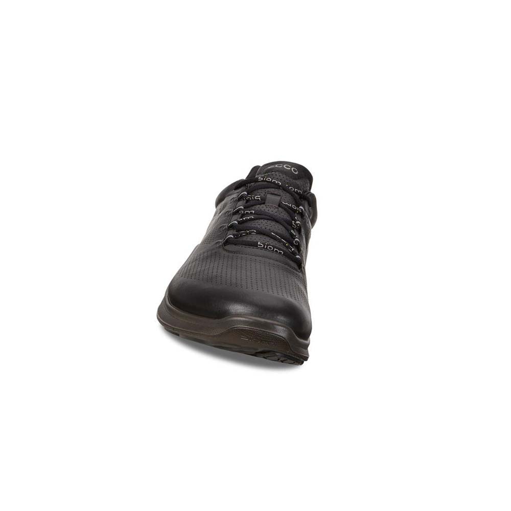 Men's Ecco Biom Fjuel Train Sneakers Black | USA 608EBC